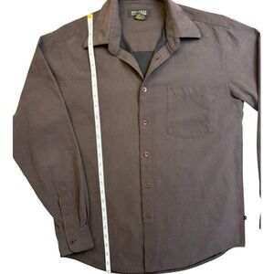 VTG 90s Britches Classic Sport Faux Suede Shirt Brown Size S